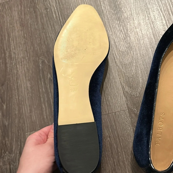 Talbots Blue Velvet Flats Work Career Office Size 10 - Picture 6 of 6